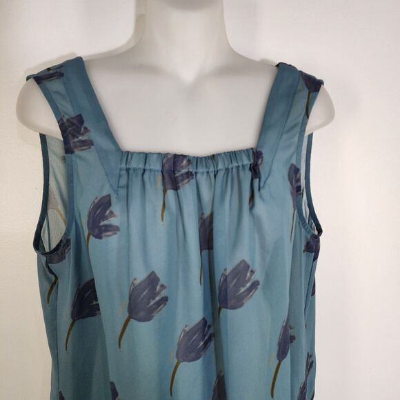 Cabi Womens Top Size Medium Tulip Tunic Back Tie Blouse Sleeveless Pullover 984 - Picture 5 of 10